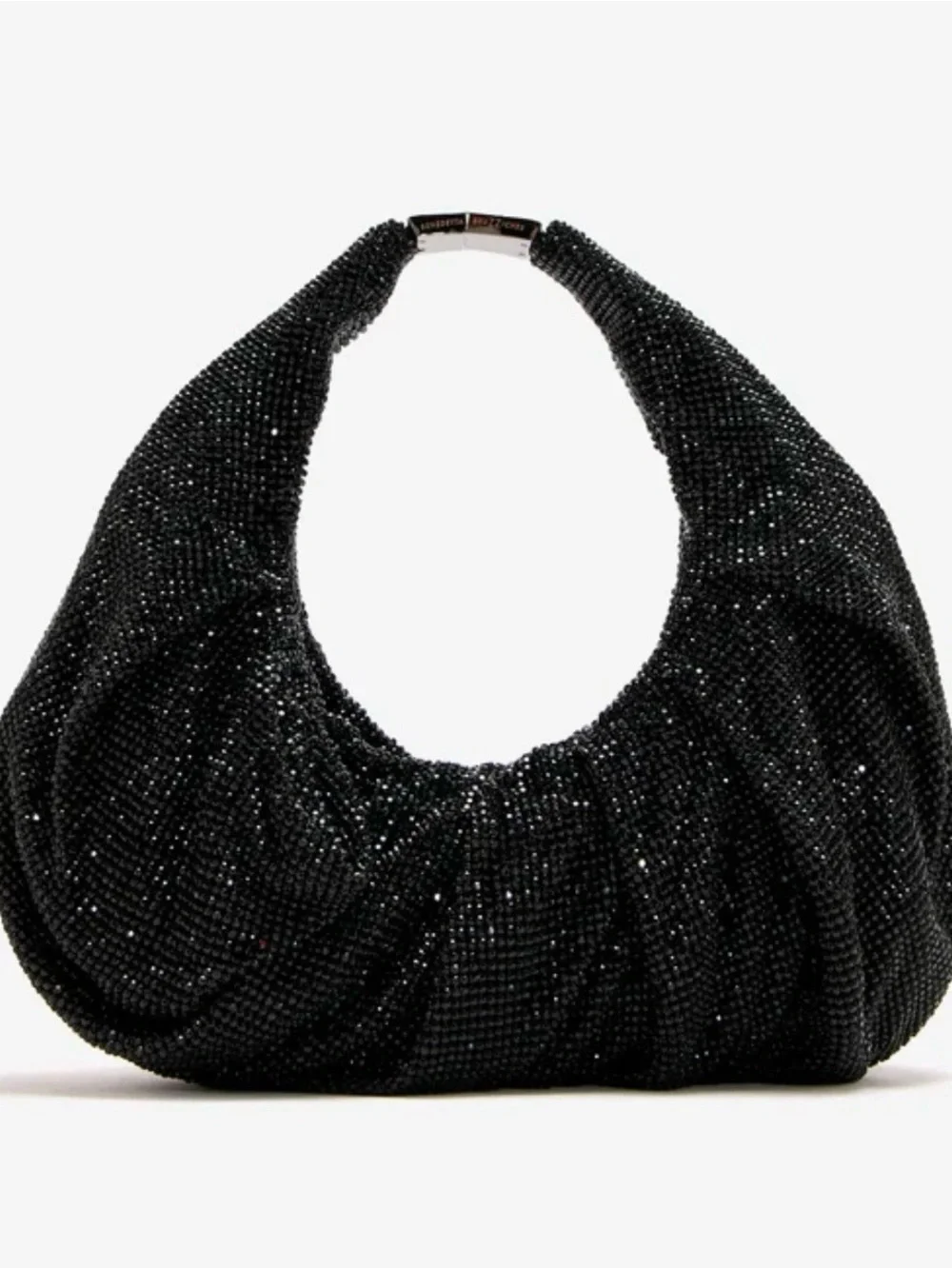 Black Beaded Hobo Shoulder Yennefer bag